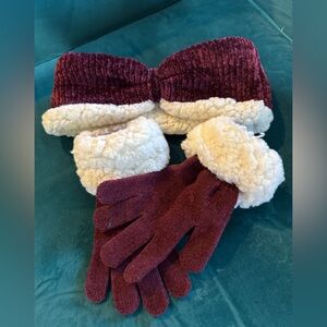 Headband and gloves set